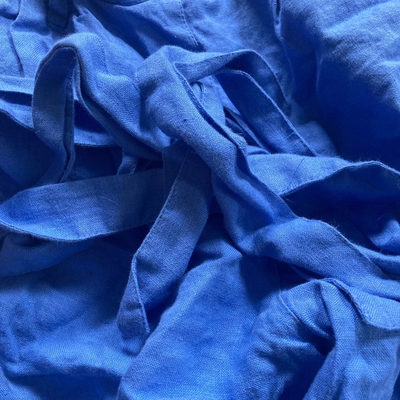 NotPerfectLinen Orleans pants in cornflower blue size S/M - Picture 4 of 5